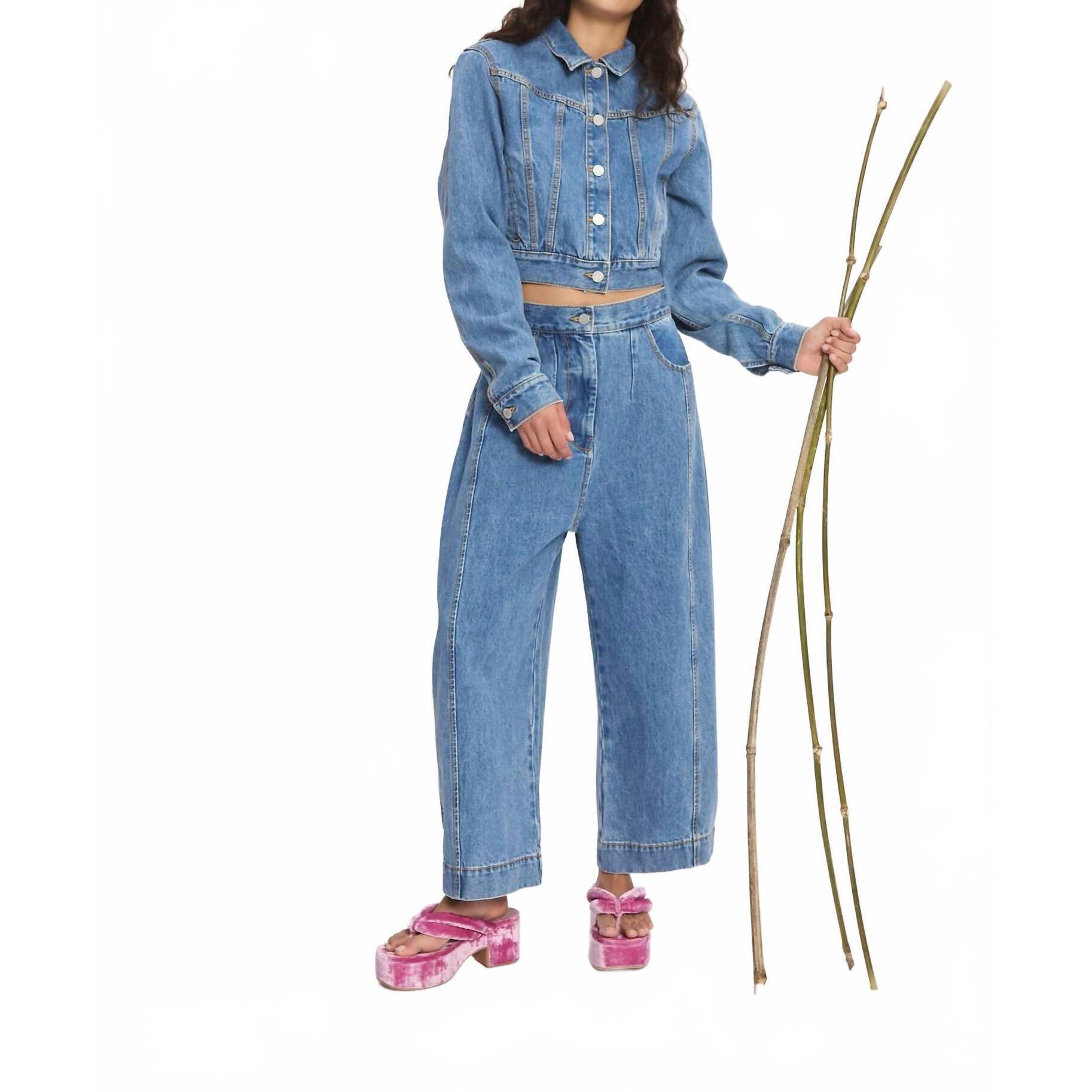 New Alemais Stephi Cocoon Leg Jean In Light Indigo